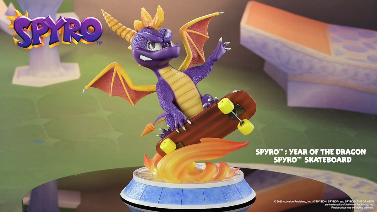 Pre-orders for our Spyro™: Year of the Dragon - Spyro™ Skateboard statue are NOW OPEN! Take advantage of our EARLY BIRD OFFER by placing your orders before 7th April 2025! Don’t miss out on this limited time offer! ~~~~~~~~~~~~~~~~~~~~~~~~~~~~ And don’t forget to join our #GIVEAWAY for a chance to win a statue! Rules to the giveaway can be found here: Secure our other Spyro™ the Dragon statues by snagging them at Tag a Spyro™ fan in the comments! #SpyrotheDragon #SpyroYearoftheDragon #Spyro #Activision #Statue #VideoGame Spyro Activision Activision Blizzard