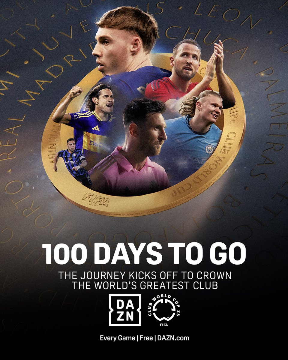 Greatness is coming to DAZN! 🏆 From GOATS to Wonderkids. From ice to fire. There will only be one champion of the world. #FIFACWC