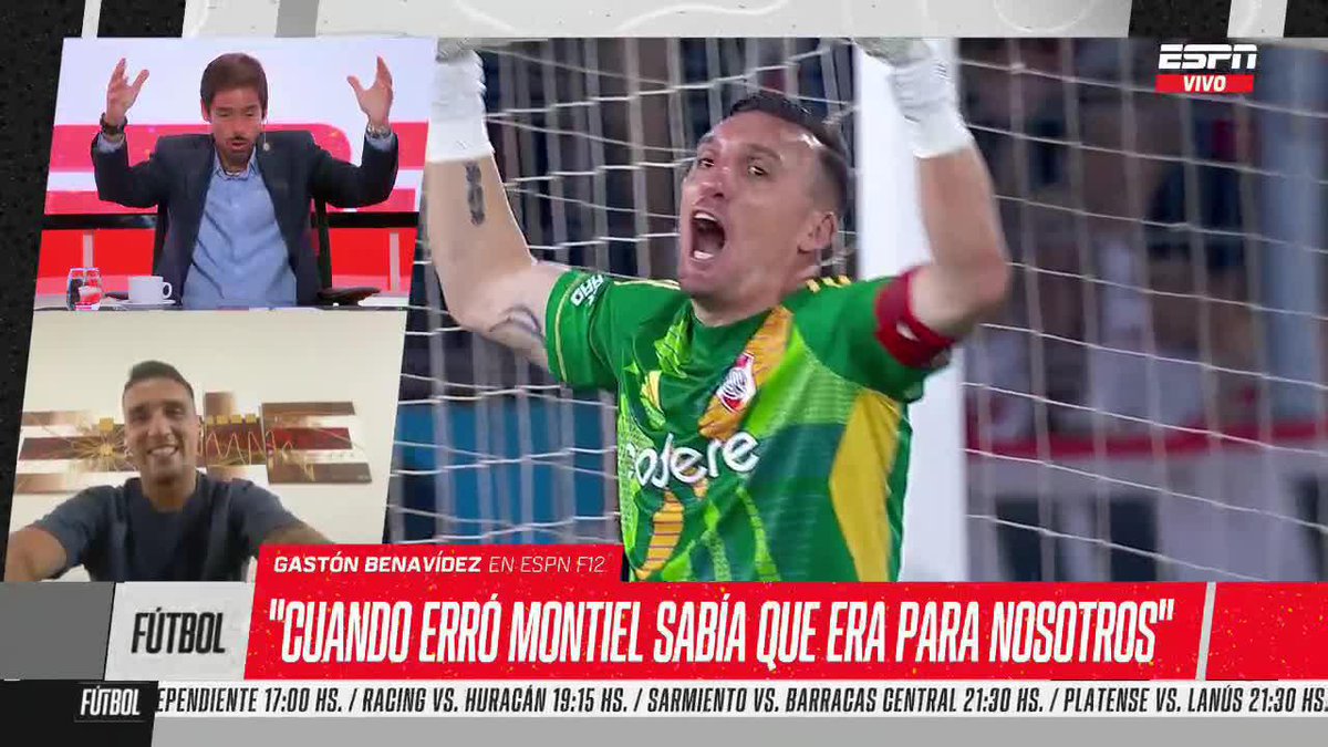 BENAVÍDEZ, ARMANI Y SU PENAL El jugador de Talleres contó qué significó tener al arquero de River al momento de la ejecución desde los doce pasos. 📺 No te pierdas #ESPNF12 en vivo por #DisneyPlus