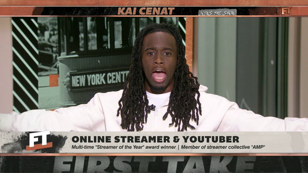 Welcome to First Take, Kai Cenat 😂