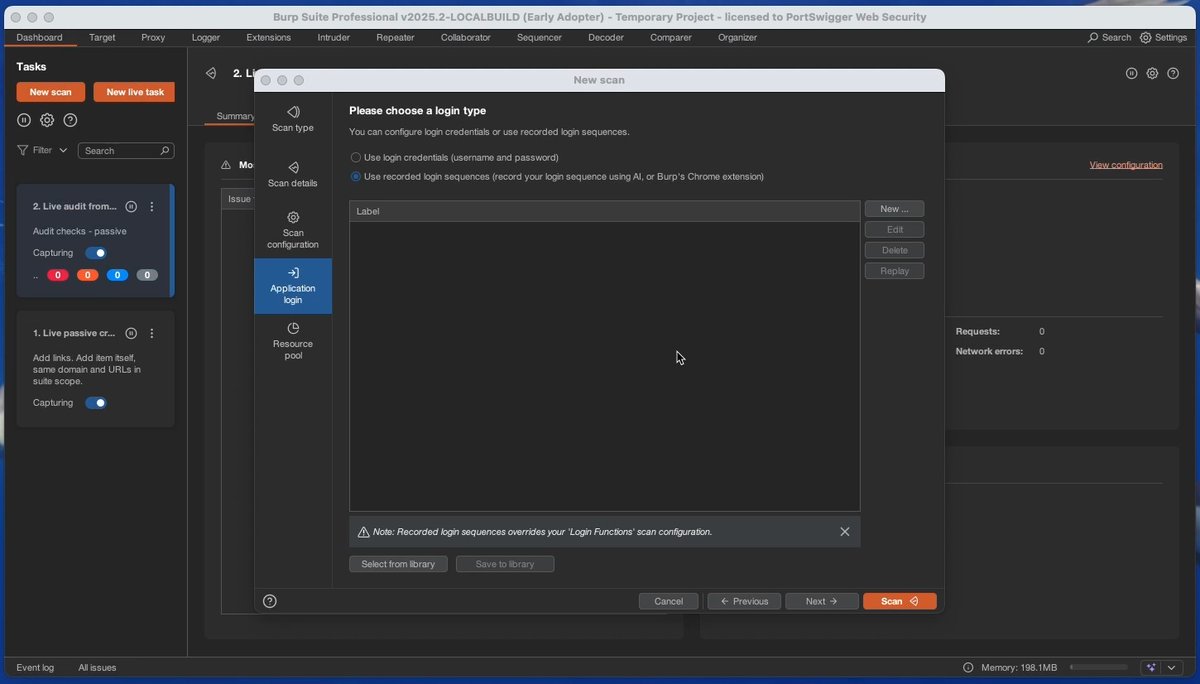 Incoming Burp AI sneak peek 👀 🤫 Next up, we have AI-generated recorded login sequences… #BurpAI #BurpSuite