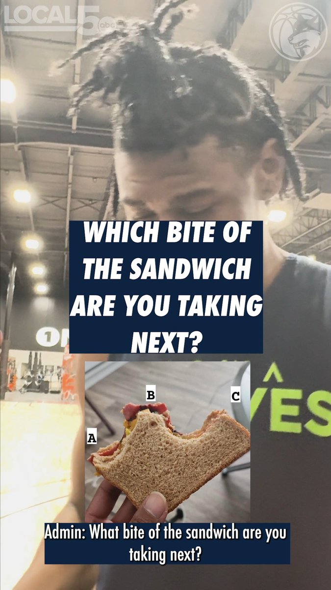 A team divided over a sandwich bite 🥪