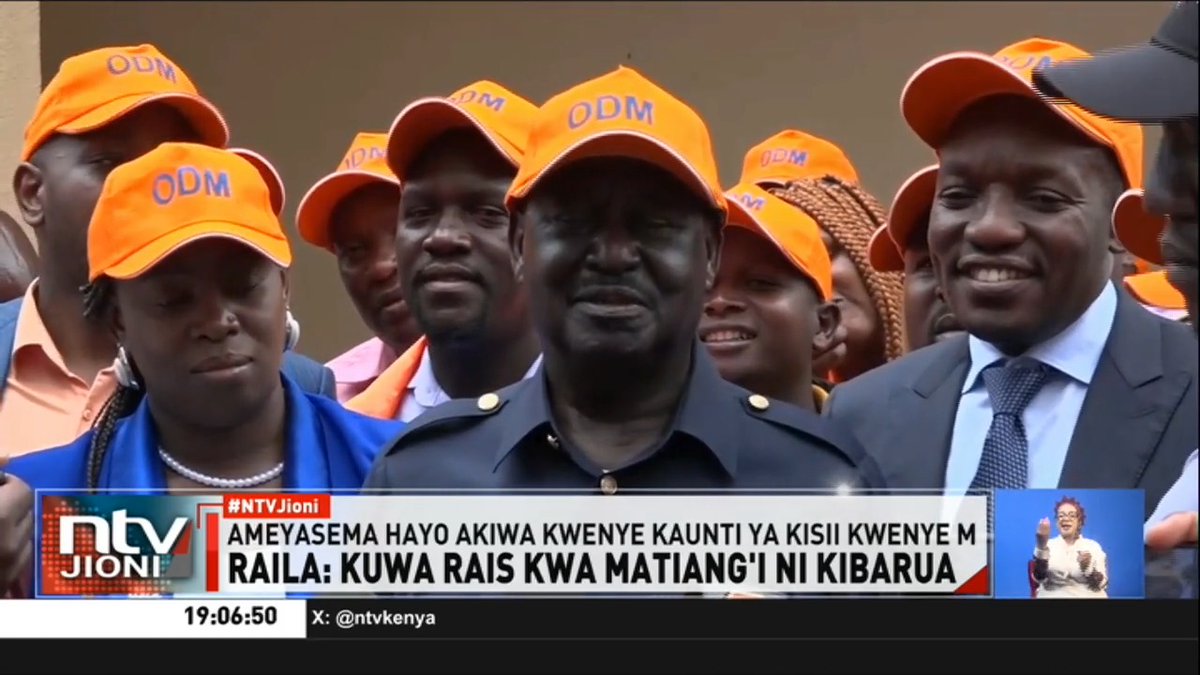 Maraga Kuwania Urais 2027: Raila Odinga amekosoa wanaomshinikiza Fred Matiang'i kuwania urais. Raila anasema Matiang'i hawezi kuchaguliwa kuwa rais kupitia kura za jamii yake ya Kisii pekee. #NTVJioni Lofty Matambo