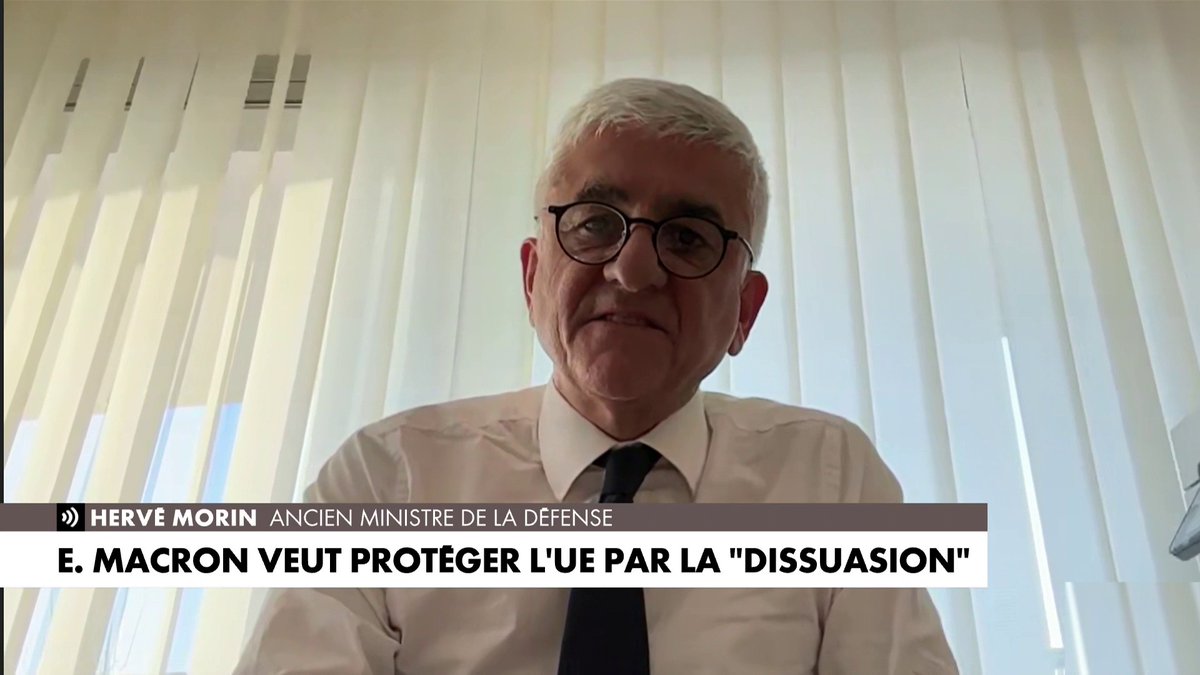 Hervé Morin : «J'ai trouvé Emmanuel Macron un brin matamore. Je n'ai pas été très à l'aise face à ce discours parce que j'ai trouvé qu'il était inutilement et excessivement inquiétant. On ne peut pas dire que la Russie nous menace à nos frontières.» #Punchline
