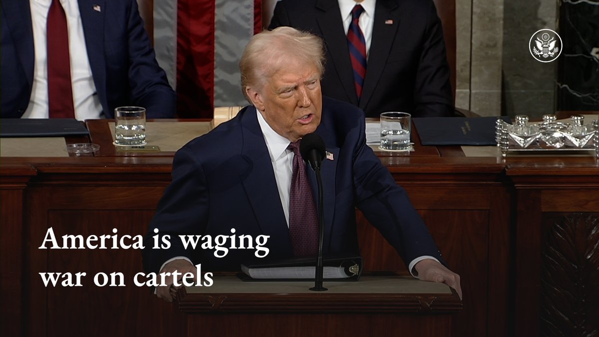 Through President Donald J. Trump's leadership, we are waging war against the cartels and winning.