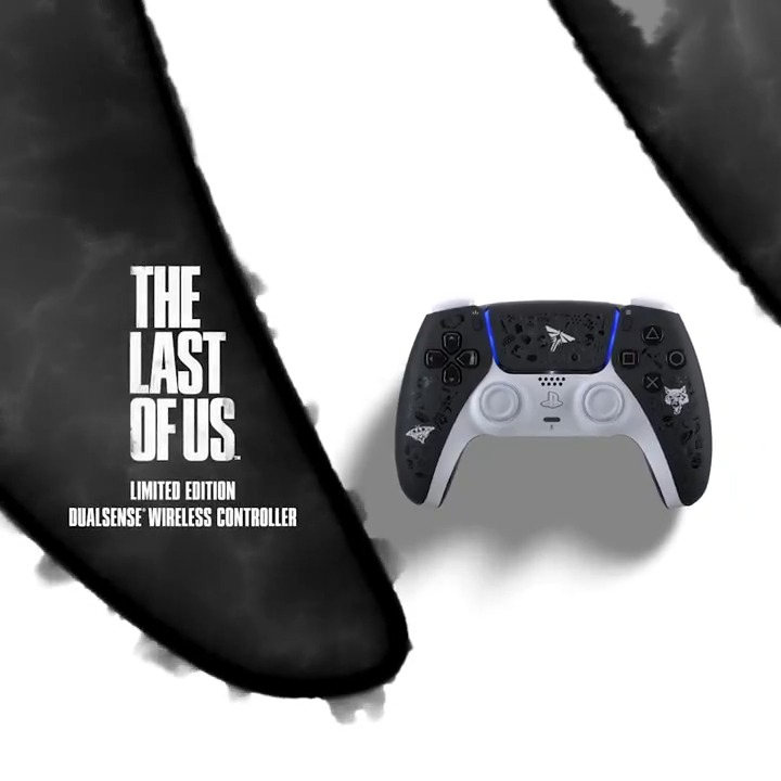 Get your first look at The Last of Us Limited Edition DualSense controller, featuring glossy PlayStation trophy icons. Full details:
