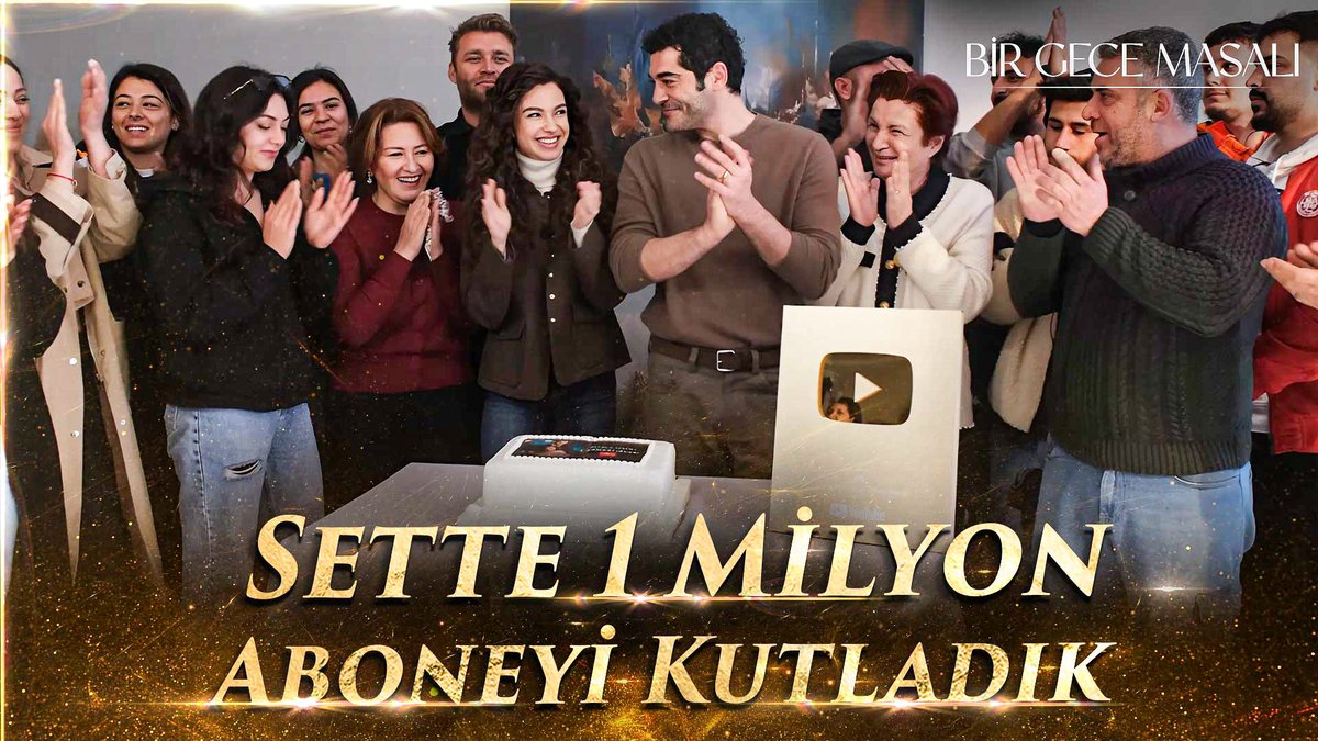 Burak Deniz ve Su Burcu Yazgı Coşkun ile birlikte Bir Gece Masalı YouTube kanalının 1 Milyon aboneye ulaşmasını birlikte kutladık! ✨ ➡️ #BirGeceMasalı Bir Gece Masalı