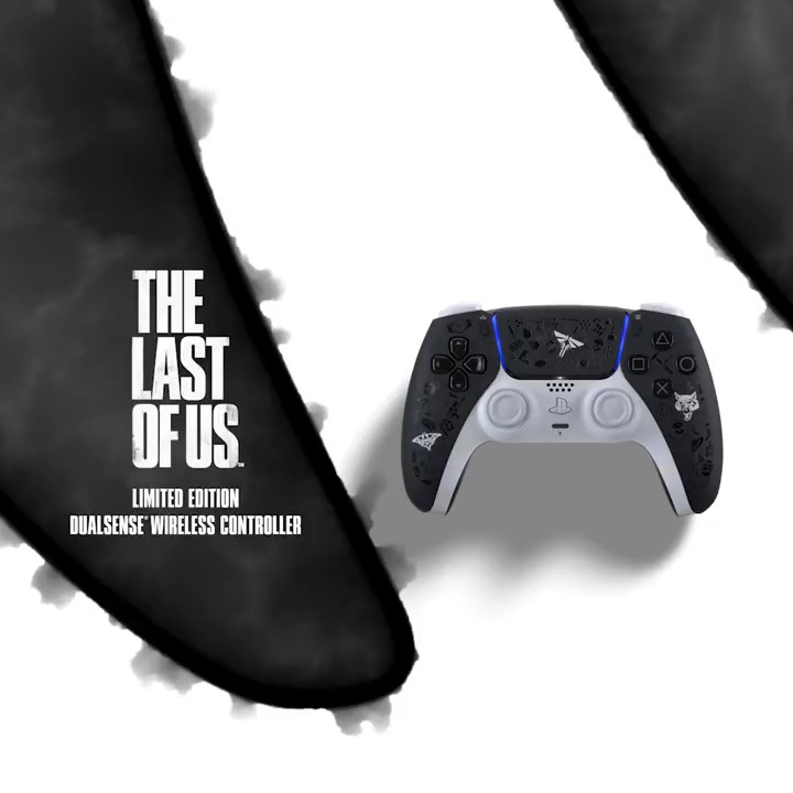 Get your first look at The Last of Us Limited Edition DualSense controller, featuring glossy PlayStation trophy icons. Full details: