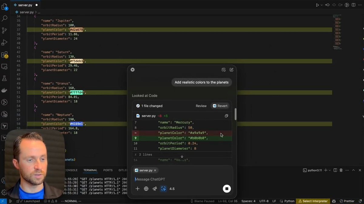 ChatGPT for macOS can now edit code directly in IDEs. Available to Plus, Pro, and Team users.