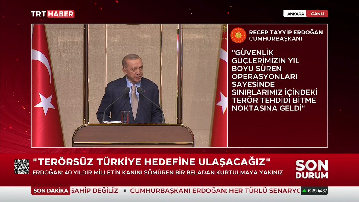 Cumhurbaşkanı Erdoğan: Sultan Alparslan ve Selahaddin Eyyubi'nin torunları olarak el ele, gönül gönüle verecek Siyonistlerin bölgede yeni ameliyatlar yapmasına müsaade etmeyeceğiz