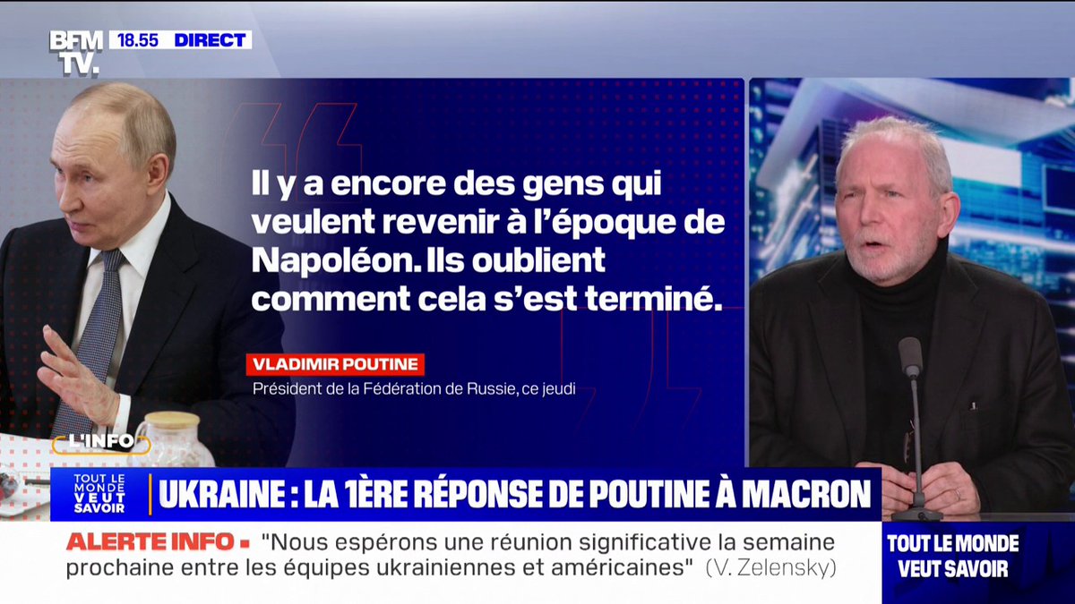 Bernard Guetta (député européen "Renew): "Monsieur Poutine et son entourage s'inquiètent de voir la fermeté de la réaction des Européens"