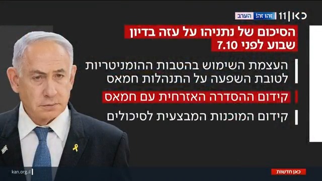 פחות משבוע לפני טבח 7 באוקטובר: נתניהו הנחה לקדם הסדרה עם חמאס | Gili Cohen חושפת את סיכום הדיון של ראש הממשלה #חדשותהערב