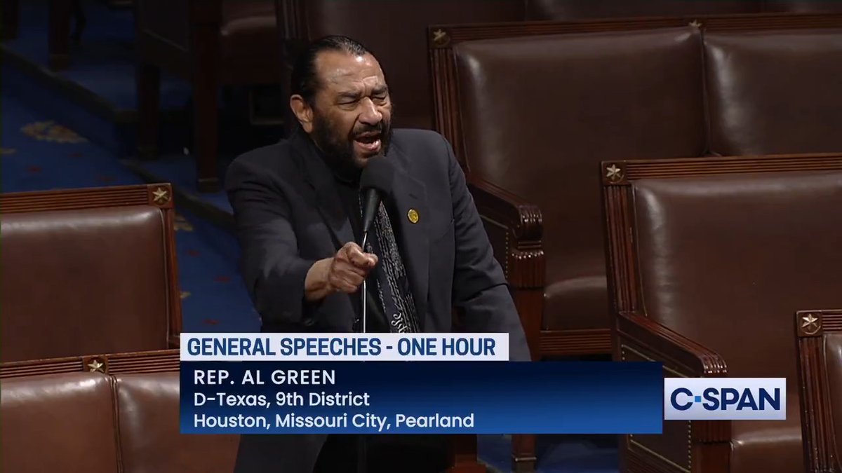 "And still I rise a proud, liberated Democrat, unbought, unbossed and unafraid." WATCH: Complete remarks from U.S. Representative Al Green (D-TX) following House censure.