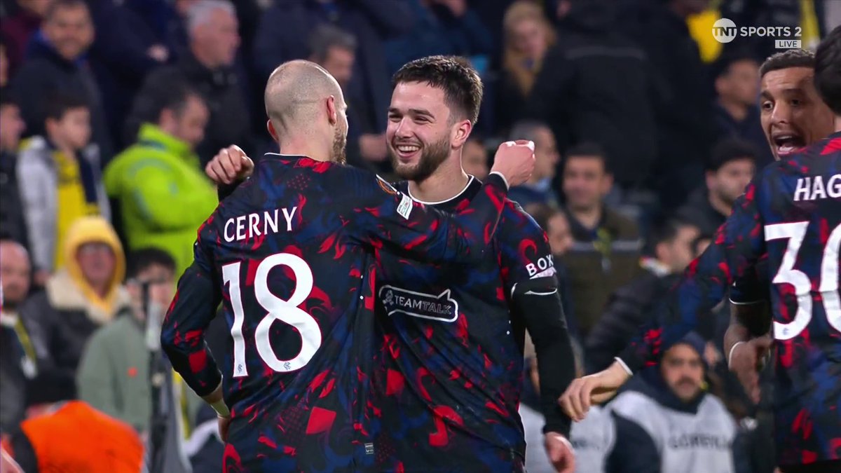 THIS GOAL COUNTS! A blistering counter attack is finished off by Václav Černý ⚡ 📺 TNT Sports &amp; discovery+ UK