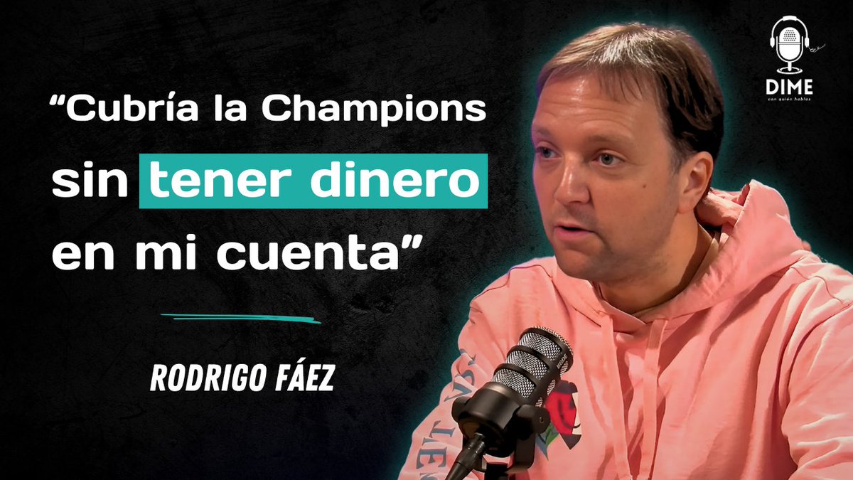 ¡Tercera entrega del podcast Dime Con Quién Hablas 🎙️! 🔥 🗣️ Rodrigo Fáez 🕶🐝 ✍️ "Álvaro Morata ha sido la persona peor tratada del fútbol español" ➡️ "Quise fichar a Ibai para Gol y no me dejaron" 📲 Creedme, vale MUCHO la pena. Un placer, Rodri 🔝 #DimeCQH 🎙️