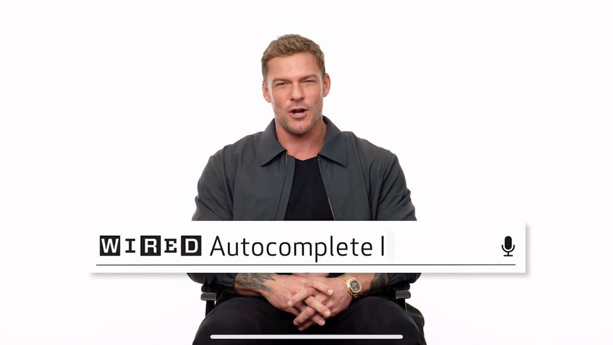 Alan Ritchson answers The Web’s most searched questions via WIRED