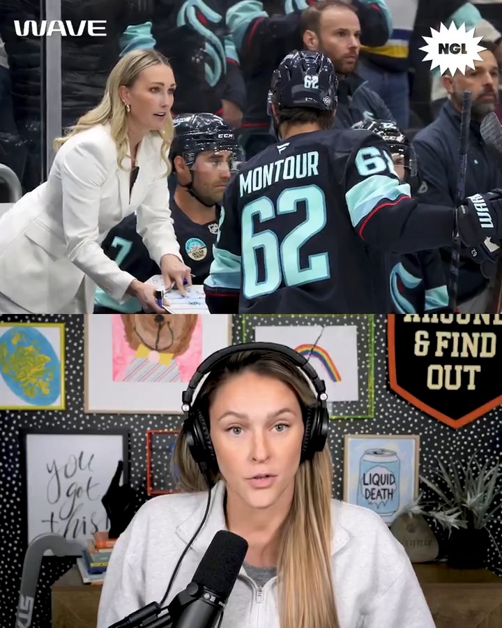 There’s space for women in all areas of the sports world. S/o Seattle Kraken assistant coach Jessica Campbell!