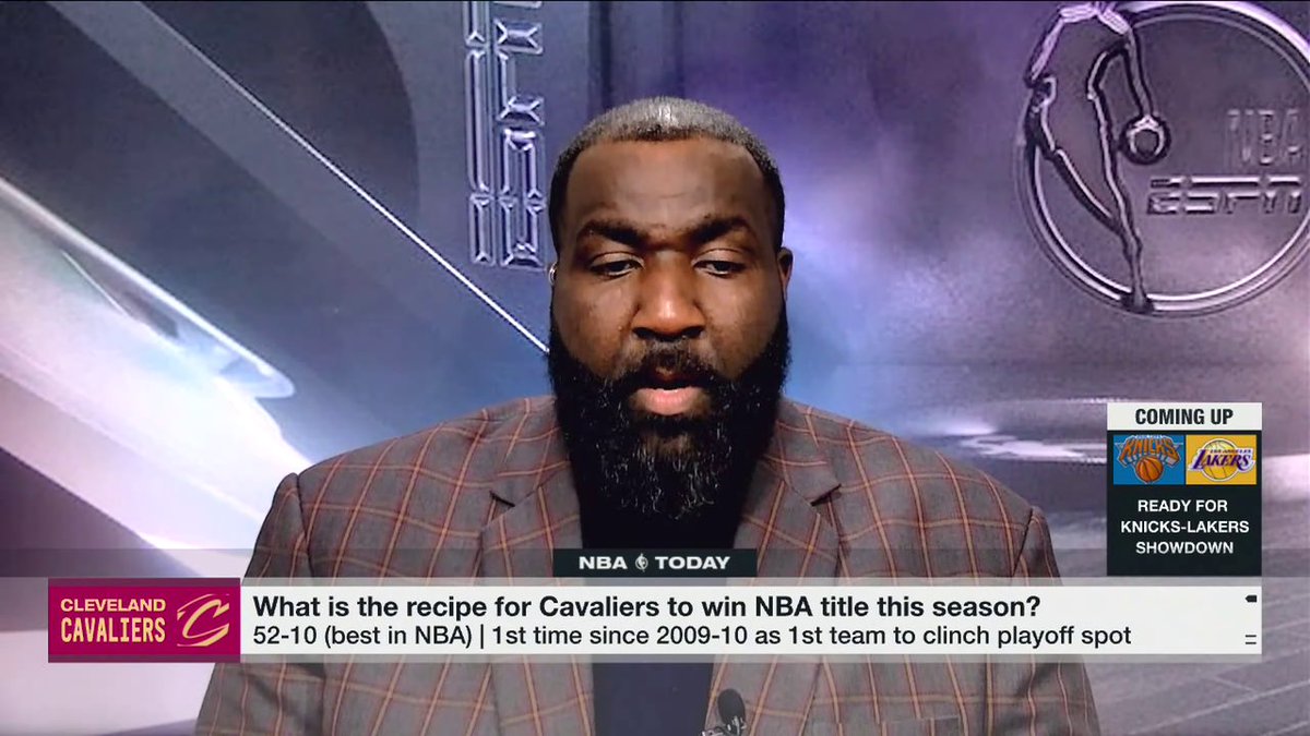 "[The Cavs] have everything ... [But] what is their go-to action gonna be?" 👀 —Kendrick Perkins on the final piece the Cavs need to win the NBA title 🏆