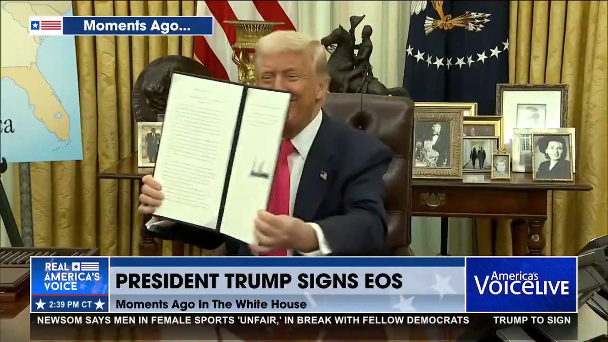 PROCLAMATION MAKING MARCH WOMEN'S HISTORY MONTH SIGNED BY PRESIDENT TRUMP "Women we love you!" "We love you, too sir!" Donald J. Trump