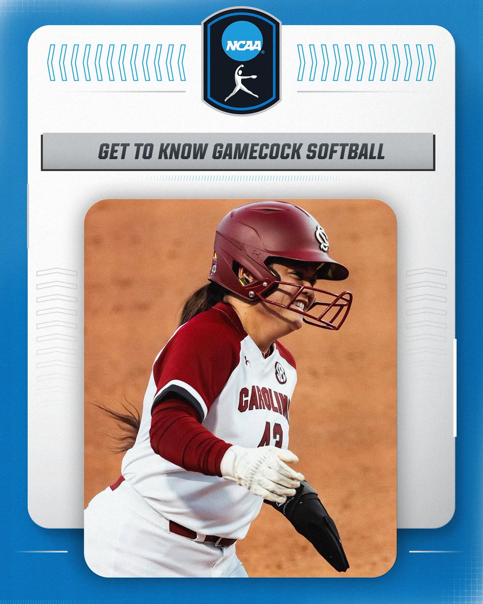 The Gamecocks are bringing the heat 🔥 Get to know No. 10 South Carolina Softball ahead of their series this weekend against No. 1 Oklahoma with Michella Chester! #NCAASoftball