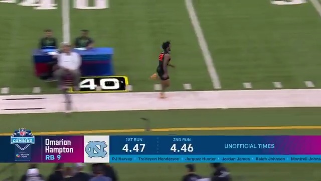 .Omarion Hampton put on a show during the Combine 😤
