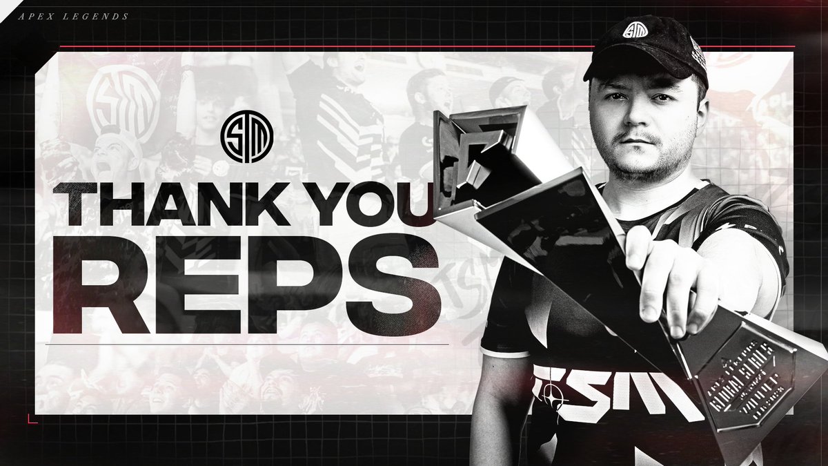 The rock, the pillar, the OG. It's bittersweet to part ways with one of the greatest players of all time. From X Games to Champs, you won it all with the black-and-white. We can't thank you enough for making history with us time and time again. Thank you, Reps.