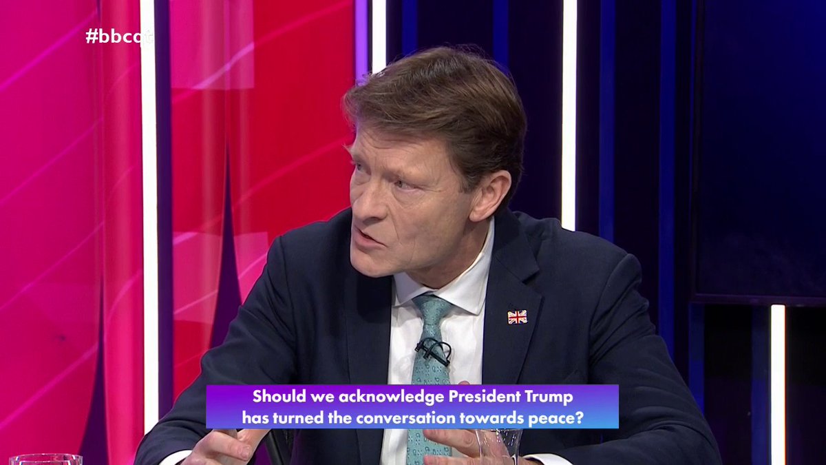 “We all know Putin is a vile, monstrous aggressor… but equally it must be right to try for peace” Reform UK’s Richard Tice says the clash between Trump and Zelensky last Friday was “regrettable”, but peace is needed and negotiations are “always difficult” #bbcqt