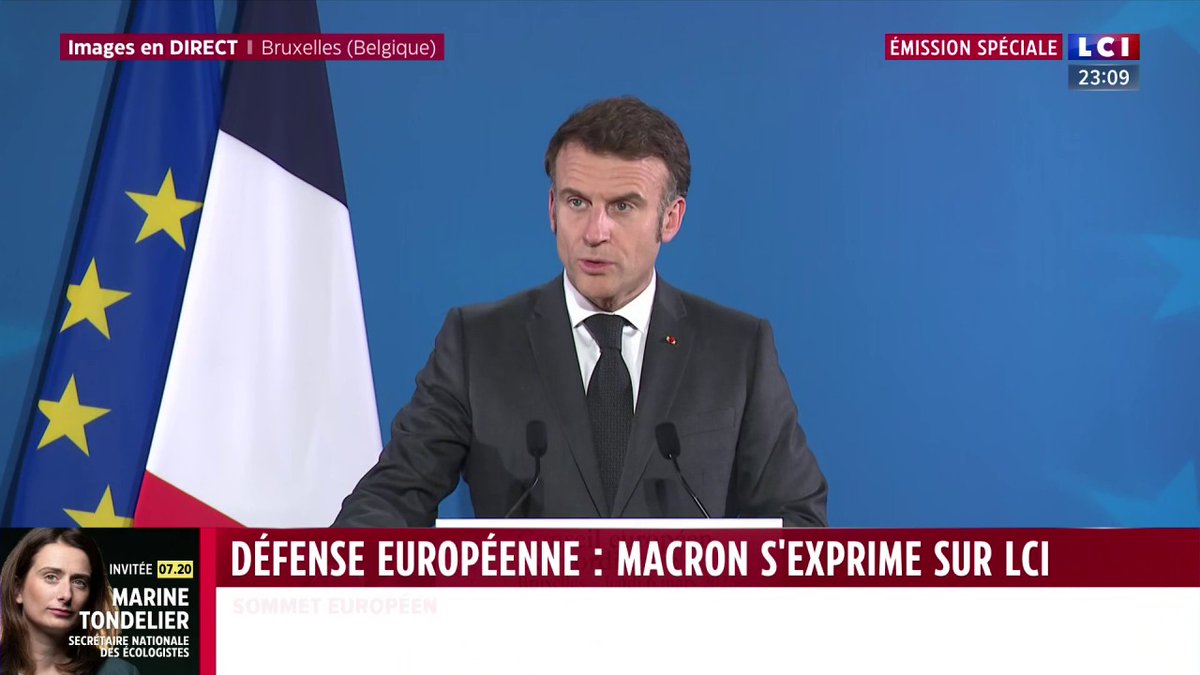 Emmanuel Macron : "Le moment que nous vivons est grave pour l'Europe, tout le monde en a conscience."