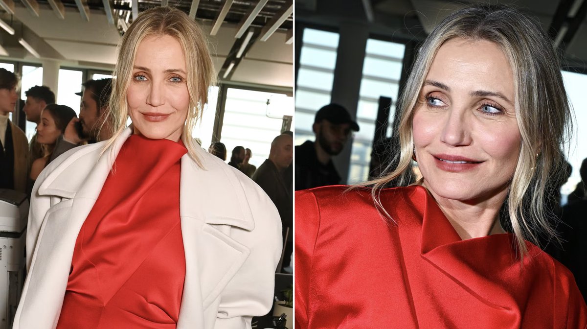 There's something about Cameron Diaz at Paris Fashion Week.