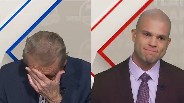 A moment of appreciation during and after the show for our GOAT, Woody Paige 🐐❤️ Harry Lyles Jr.