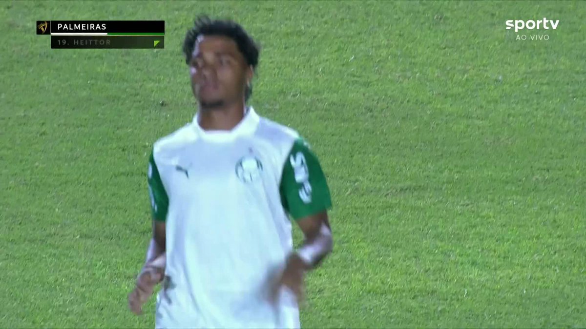 ⚠️ Figueiredo e Luighi, do Palmeiras, são vítimas de racismo em jogo contra o Cerro Porteño, do Paraguai, na Libertadores sub-20. 🎥 sportv | ge