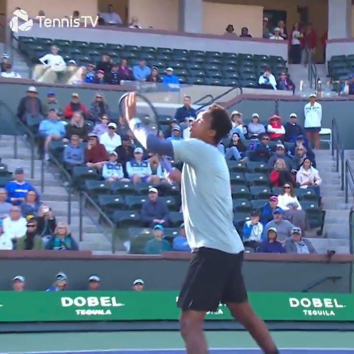 Gael takes flight! ✈️ Gael Monfils #TennisParadise
