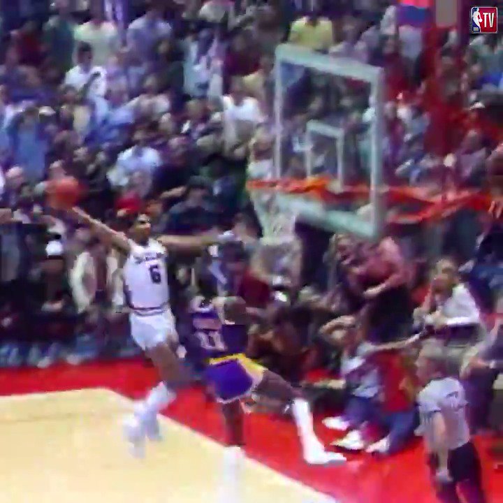 Hard to believe this happened in a game, but Dr J...