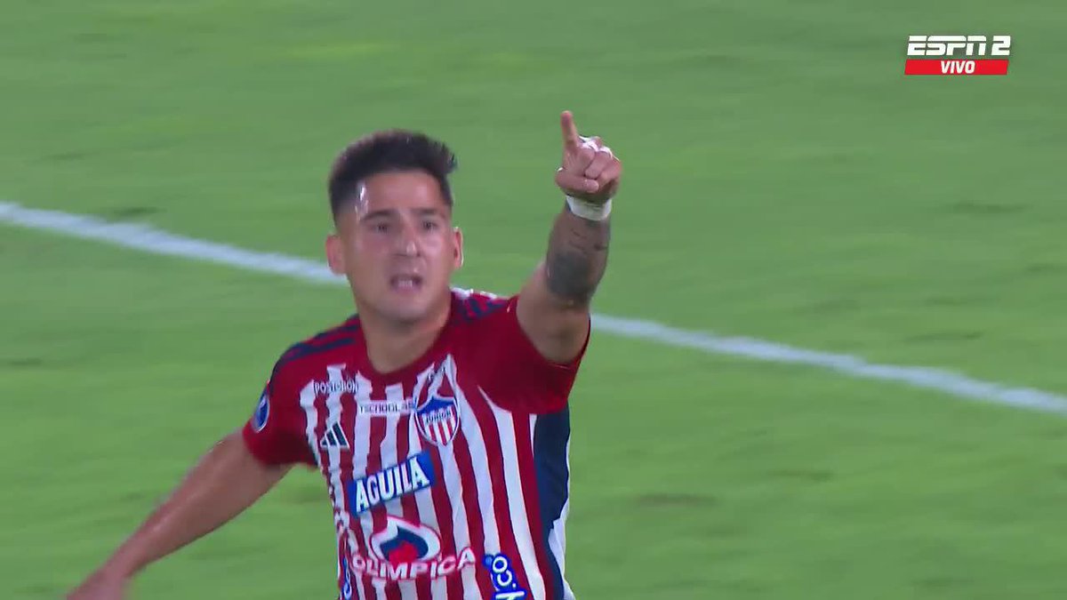 ¡¡ASISTENCIA DE TACO DE BACCA Y GOL DE PAIVA!! Junior se puso 1-2 ante América de Cali en 8' ST... ¡Es un PARTIDAZO! 📺 #DisneyPlus