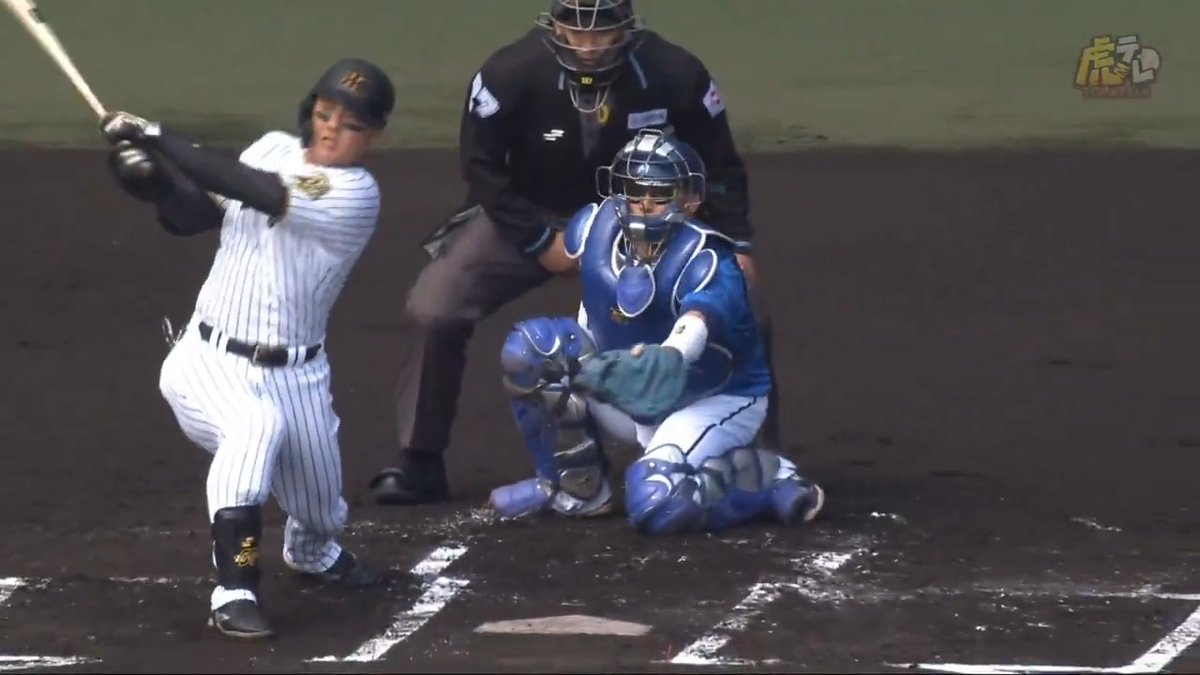 1回裏、前川選手が2試合連続となるライトにオープン戦第3号先制ツーランホームラン! #阪神タイガース #鼓動を鳴らせ_虎道を進め