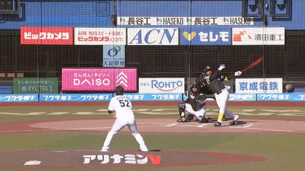 福岡ソフトバンク #ダウンズ 選手のタイムリーツーベースヒット💥 #sbhawks 👇ライブ配信はこちら