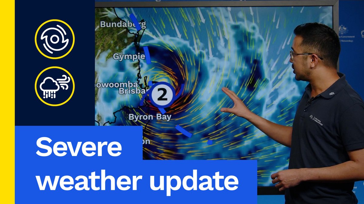 Severe Weather Update: Tropical Cyclone Alfred Friday afternoon update. Video current: 3:00pm AEST 7 March 2025. For the latest forecasts and warnings, go to or the BOM Weather app.