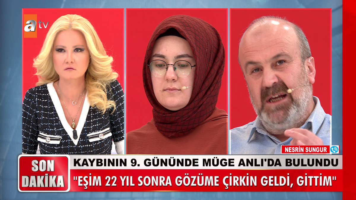 Kaybının 9. Gününde Müge Anlı'da bulundu. ''Eşim 22 yıl sonra gözüme çirkin geldi, gittim'' #MügeAnlıİleTatlıSert #MügeAnlı atv Daha fazlası için 👉