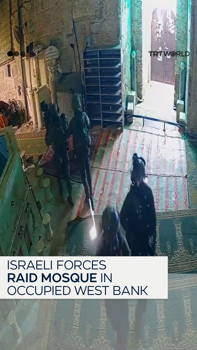 Israeli forces raid the Salahiyyah Mosque in the Old City of occupied East Jerusalem in the early hours of March 7. Since 7 October 2023, Israeli military raids and attacks by illegal Jewish settlers in the occupied West Bank have killed nearly 930 Palestinians, injured around 7,000, with 14,500 people having been detained
