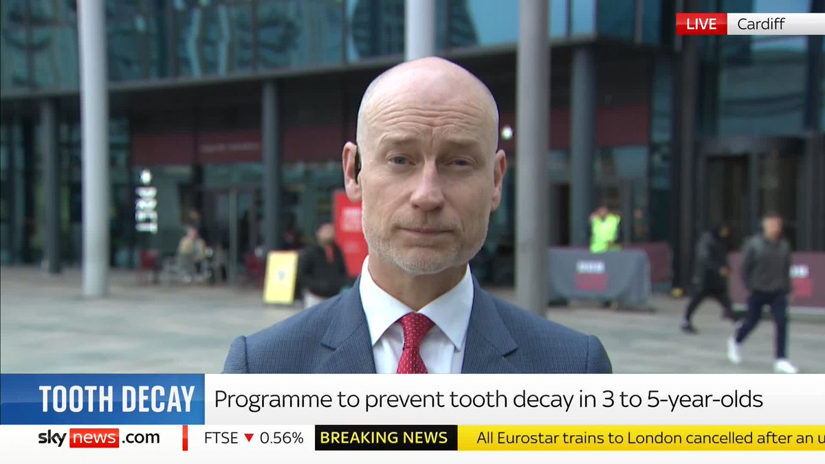 'The leading cause of hospital admissions for five-nine-year-olds is tooth decay removal.' Health Minister Stephen Kinnock calls children's oral health "shocking" as the government launches a supervised toothbrushing program. 📺 Sky 501 and YouTube