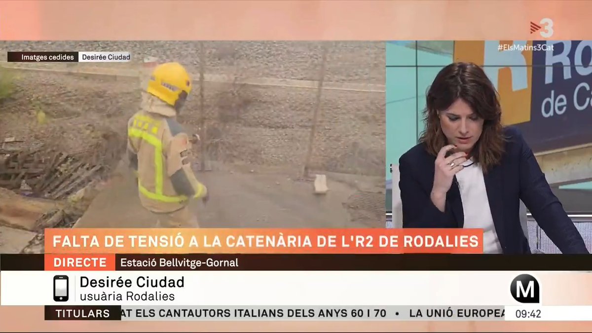 🔴 "La gent picava a les finestres perquè s'ofegava després de més d'una hora atrapada al tren" El testimoni de Desirée Ciudad, usuària de l'R2 de Rodalies #ElsMatins3Cat ▶