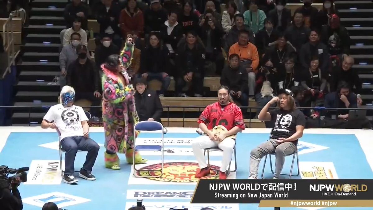 3月7日 (金) 東京・後楽園ホール大会中止により、内容を変更してお送りいたします。 LIJ👁🗨のメンバーによるスペシャルトークショー‼️ 鷹木さんまだ間に合いますよー‼️ #njpwworld で配信中📡 視聴&登録⏩ #NJPW #njpwworld