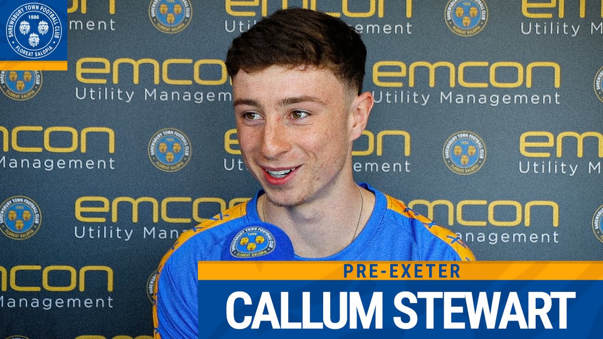 Cally spoke to the press for the first time about life at Town so far and looked ahead to our trip to Exeter 🛣️ 🔷🔶 #Salop