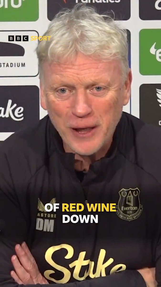 Tomorrow's 8pm kick-off is really gonna mess with David Moyes' Saturday night routine 🍷😂 #EFC