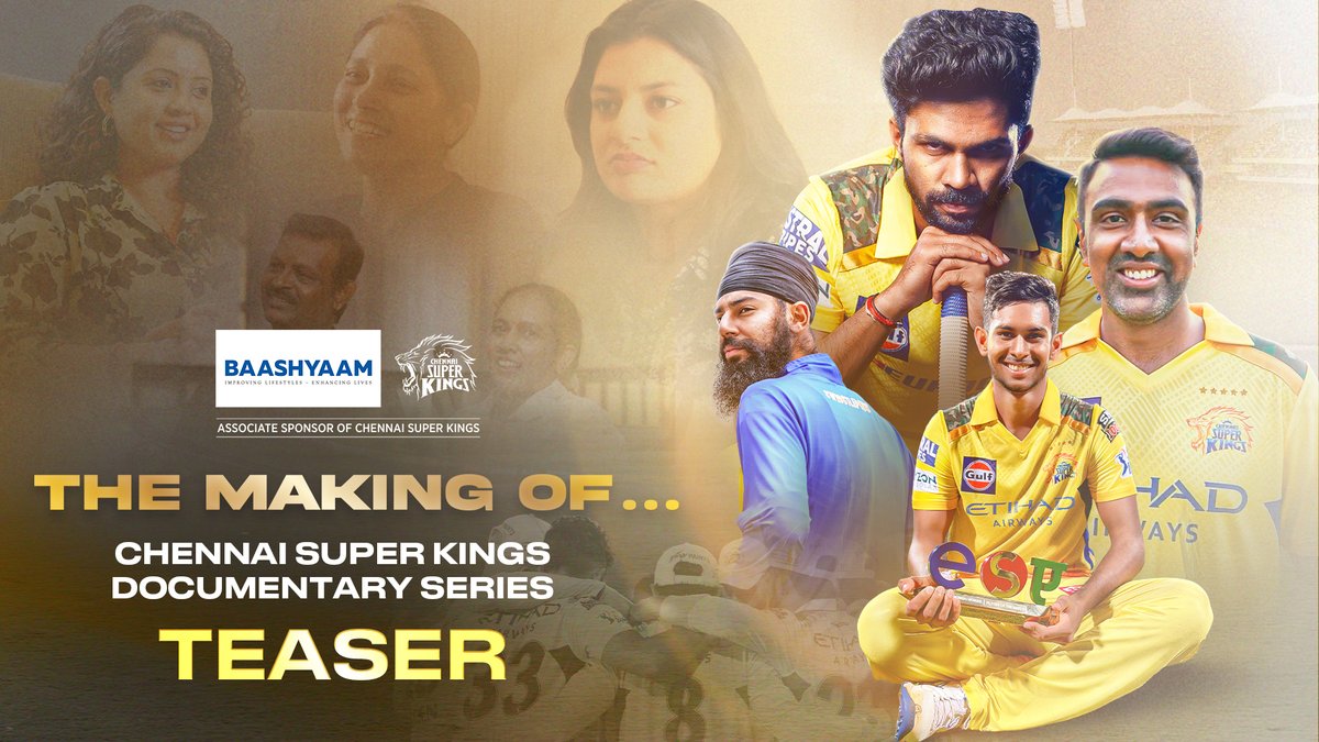 Made with Yellove for the Superfans! 💛 Here’s “The Making Of” - a docuseries of stories of our favourite Super Kings! 🦁💛📹🔜 #WhistlePodu #TheMakingOf 🦁💛