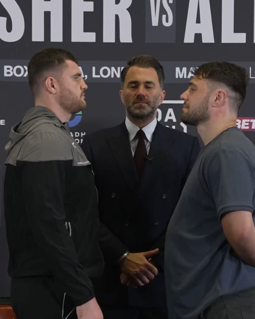 LAUNCH PRESSER FACE-OFF 👀 @johnnyfisherbox vs Dave Allen #FisherAllen2 live on DAZN, May 17 | Copper Box Arena