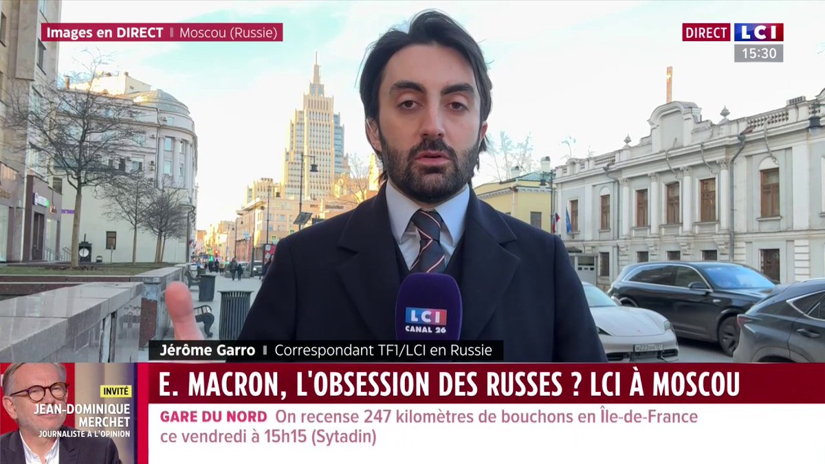 Tension Macron / Poutine : "Vladimir Poutine ne considère pas Emmanuel Macron comme son égal" explique Jérôme Garro depuis Moscou