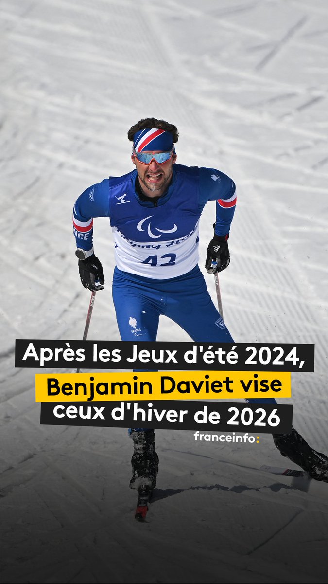 ⏳ Dans 1️⃣ an les Jeux paralympiques d'hiver 🥇 Le multi-médaillé Benjamin Daviet est l'un des rares sportifs à concourir sur les épreuves hiver et été. Après #Paris2024, il se prépare donc pour #MilanoCortina2026