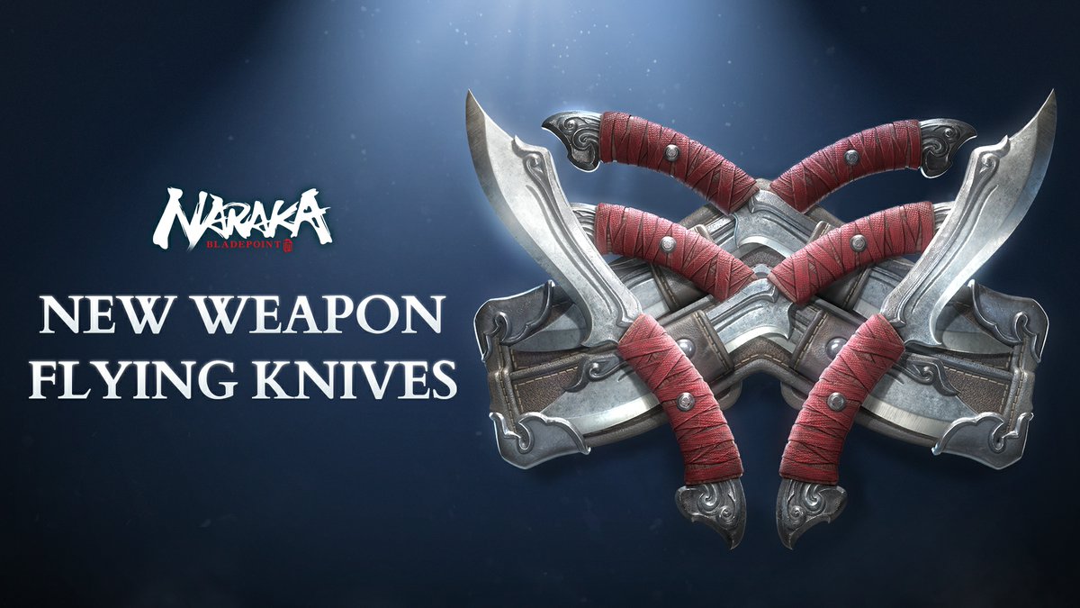 Grab a handful of knives and get to fighting with the new weapon, Flying Knives! Come and try them out early in the test servers ! Learn how to join the test servers: