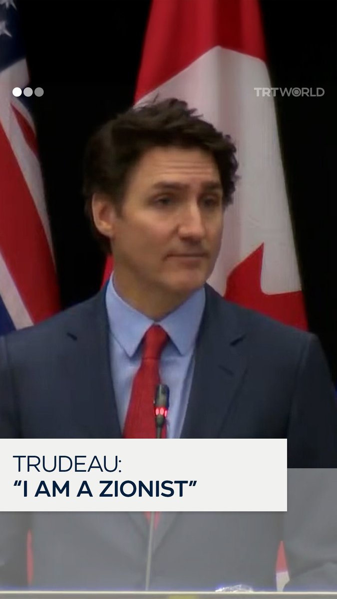 Canadian Prime Minister Justin Trudeau declares himself a Zionist at the National Forum on Combatting Antisemitism in Ottawa, conflating criticism of Israel with anti-Semitism and calling for action against pro-Palestinian voices